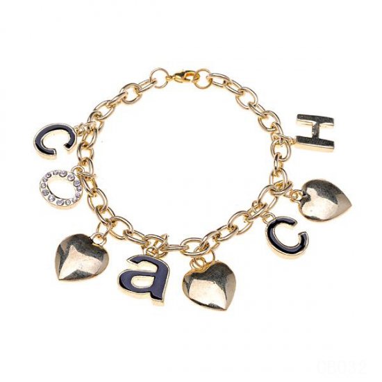 Coach Signature Gold Bracelets CXK | Women